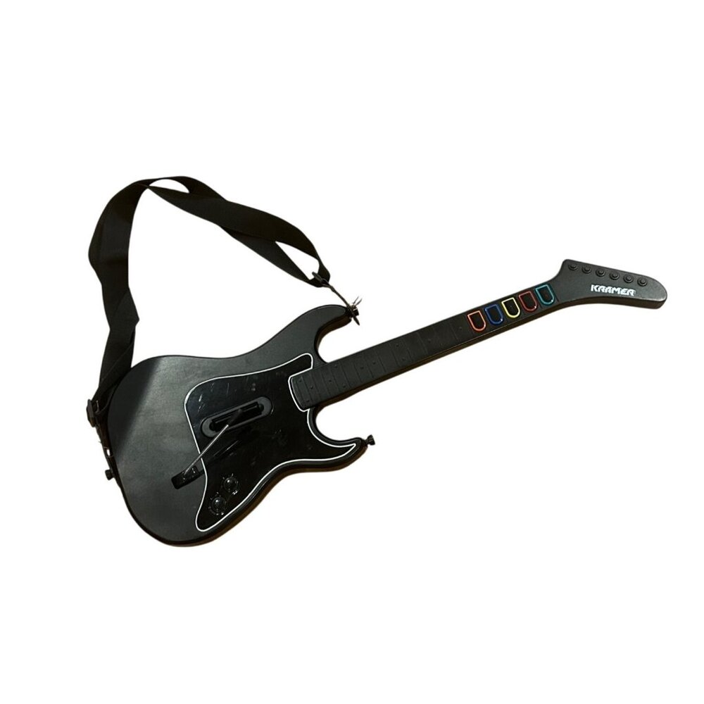 Guitar Hero Kramer Striker RedOctane Wireless Controller PS2 95119.805 No Dongle